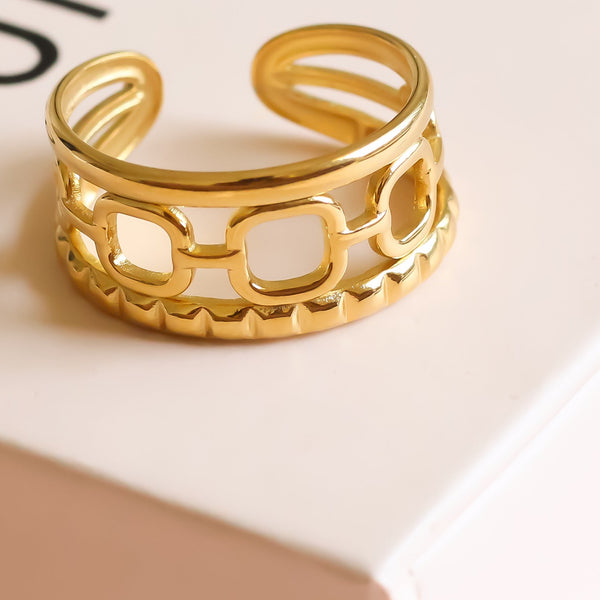 Link Band Ring | Adjustable
