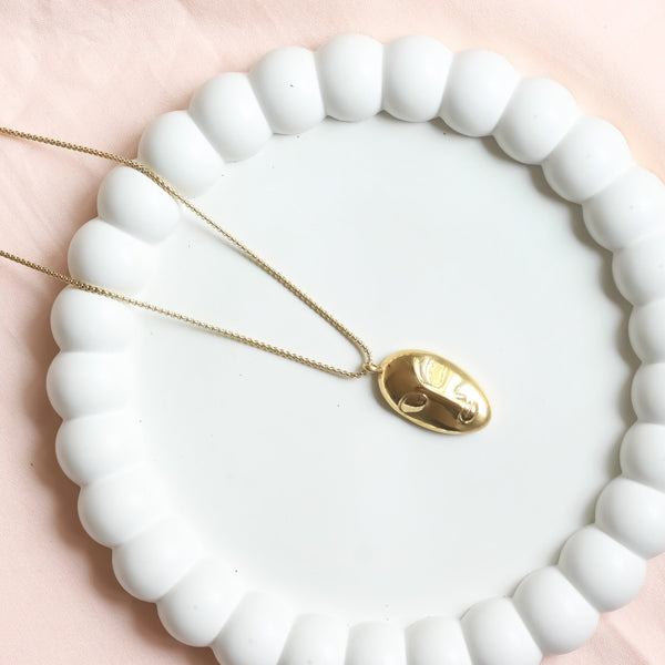Abstract Face Necklace