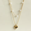 Love Heart Pearl Layered Necklace