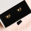 Gold Tiny Bow Studs
