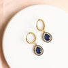 18K Gold Plated | Blue Drop Earrings