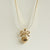 Bow Heart Necklace | Snake Chain
