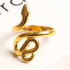Gold Snake Ring | Adjustable Ring