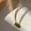 Green Flower Pendant