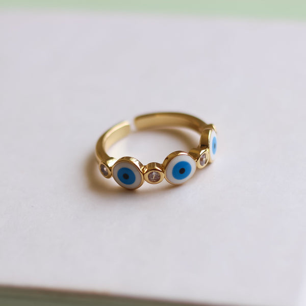 Glaring Evil Eye Ring