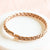 Cuff Braided Bangle | Rose Gold