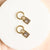 18K Gold Plated | Lock Drop Earrings