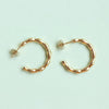 Bamboo Hoop Earrings