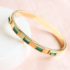 Emerald Geometry Bracelet