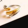 Monet Ring | Silver & Gold | Adjustable
