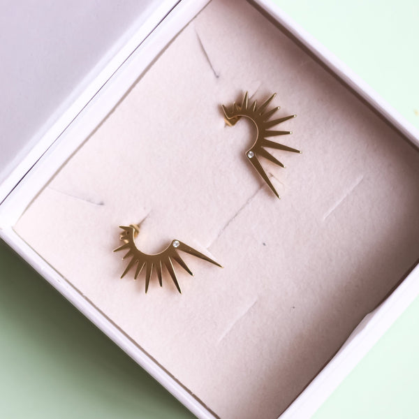 Sun Spike Earrings