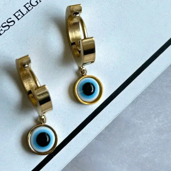 Evil Eye Drop Earrings