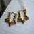Solid Star Shaped Hoops